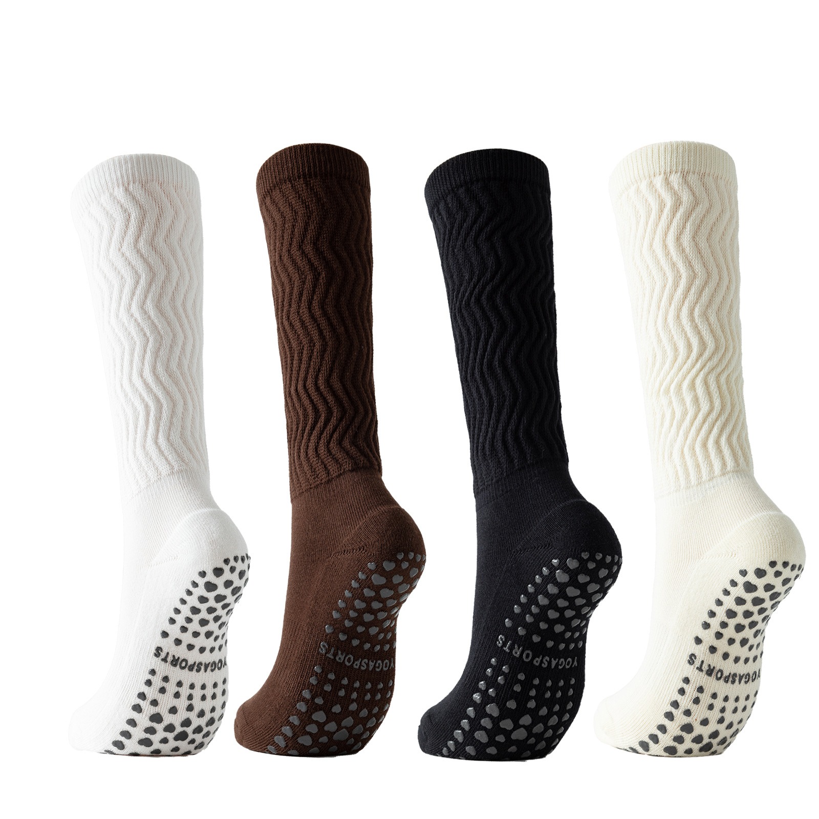 Pilate Yoga Workout - Women Knee High Slouch Yoga Socks