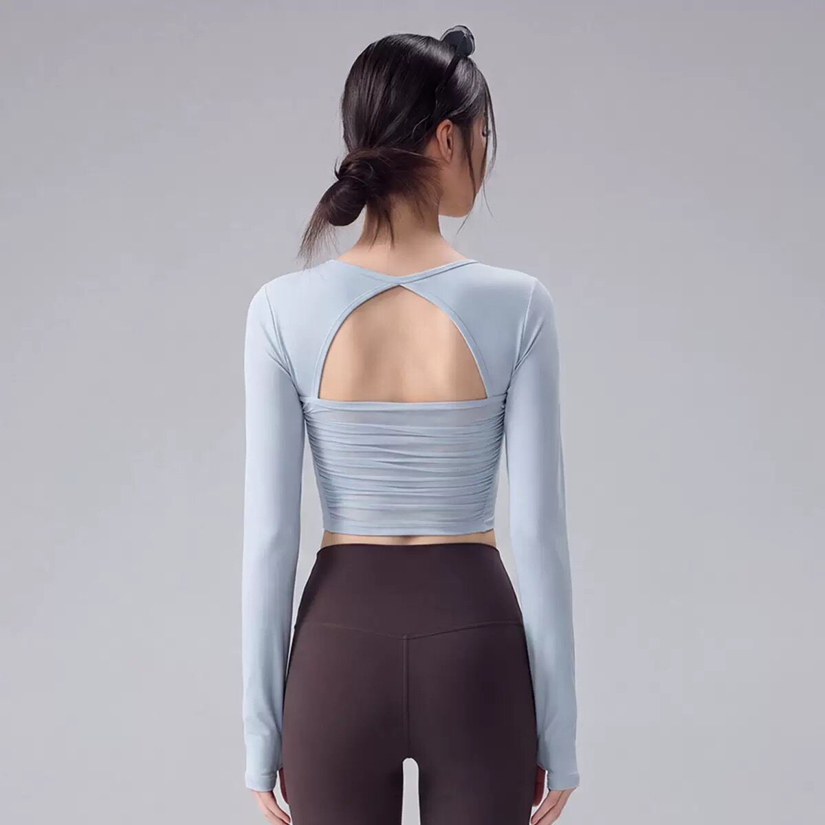 Women's Back-Beautiful Long-Sl - Pilates Yoga One 评论和价格