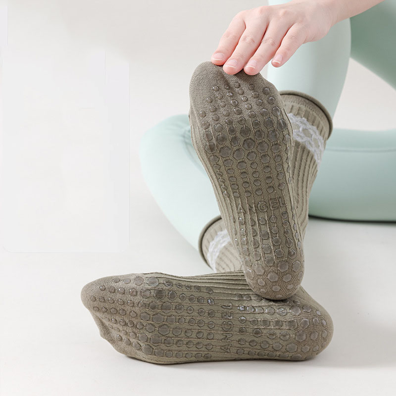 Yoga Socks Women Cotton Roll-e - Medias Para Pilates Y Yoga 评论和价格
