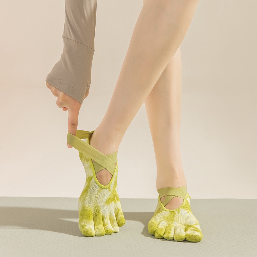 Tie-Dye Women's Five Finger Gr - Pilate Yoga Workout 评论和价格