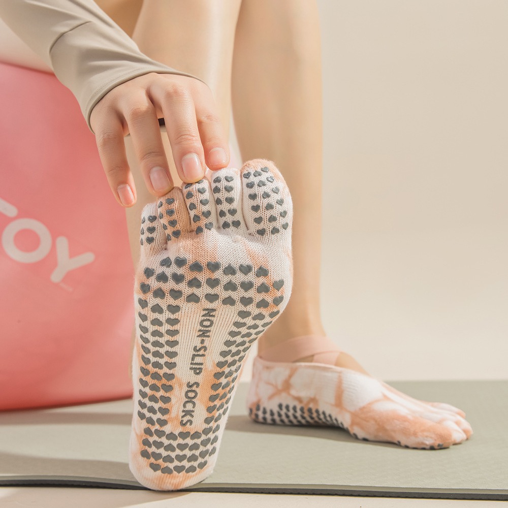 Tie-Dye Women's Five Finger Gr - Pilate Yoga Workout 评论和价格
