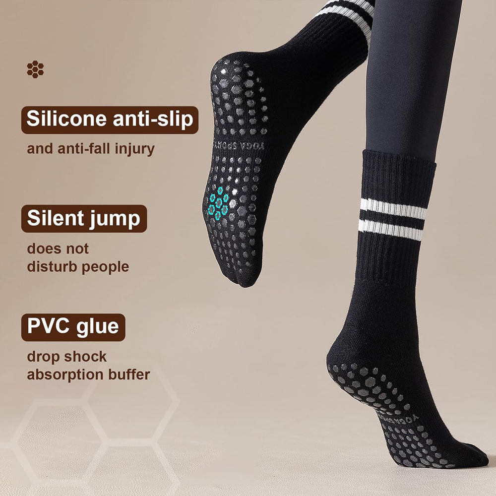 Yoga Pilates Socks with Grips  - Pilate Yoga Workout 评论和价格