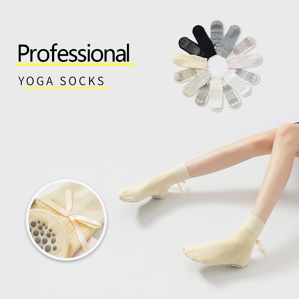 Cute Bowknot Yoga Socks Girls  - Pilates & Yoga Vida 评论和价格